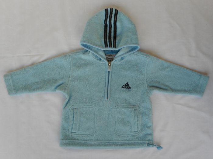 Pull polaire à capuche - Adidas - 18 mois