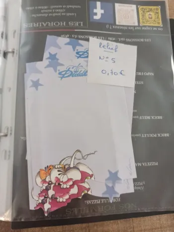 Feuille Diddl relief 5 0,70€