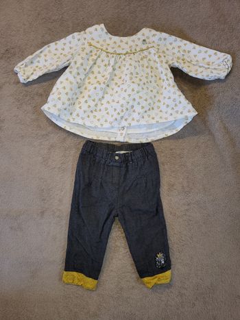 Ensemble fille 6 mois