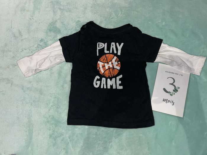 Tee shirt à manches longues bébé - photo numéro 5