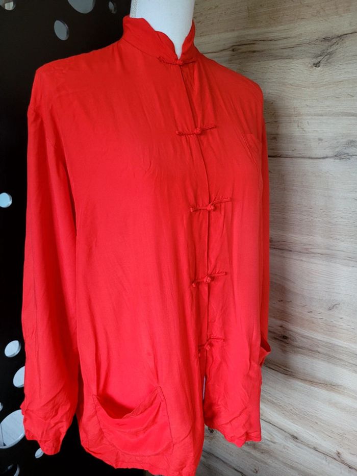 Chemise femme kimono taille M rouge - photo numéro 4