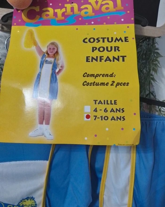 Déguisement pompom girl taille 7/10 ans - 100% polyester ( plusieurs de dispo voir annonce) - photo numéro 4