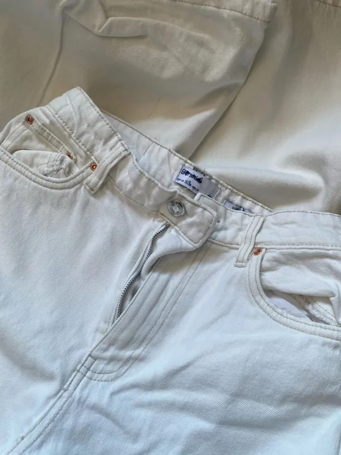 Pontalon blanc super wide leg