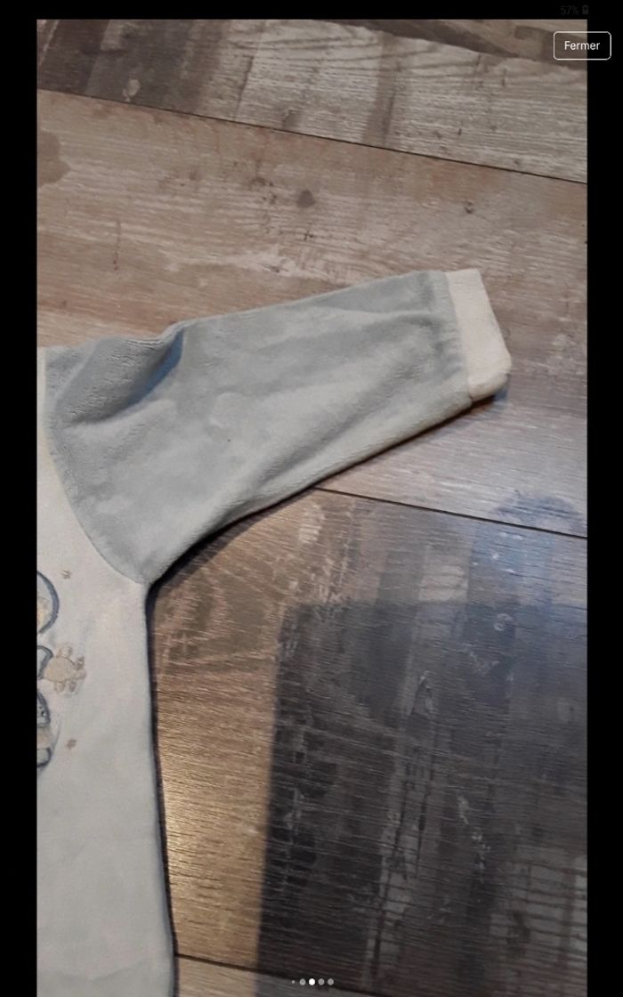 Grenouillere bleu gris pingouin - photo numéro 7