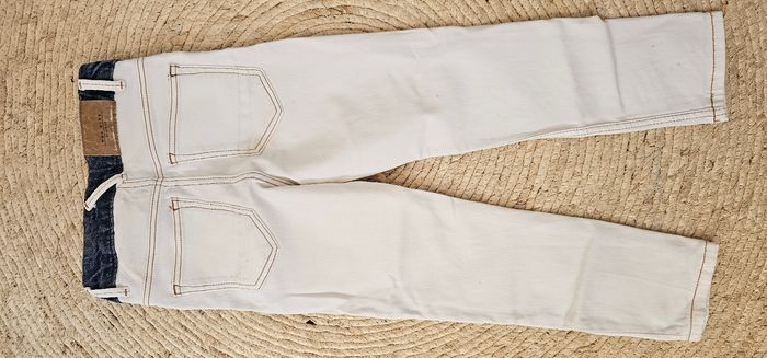 Jeans Mango blanc et bleu 5/6 ans - photo numéro 2