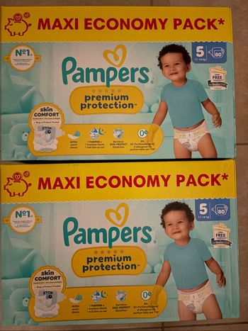 Couches Pampers Premium Protection Taille 5 Neuf