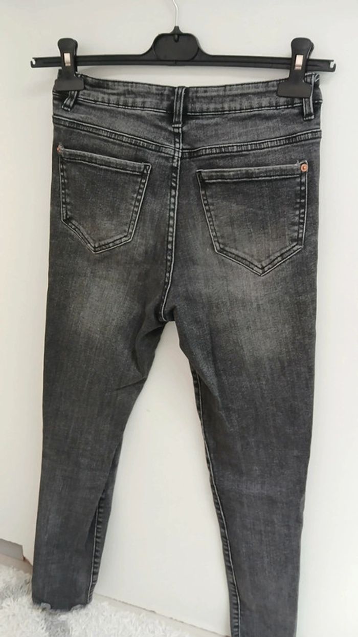 Jean skinny noir cache cache - photo numéro 5
