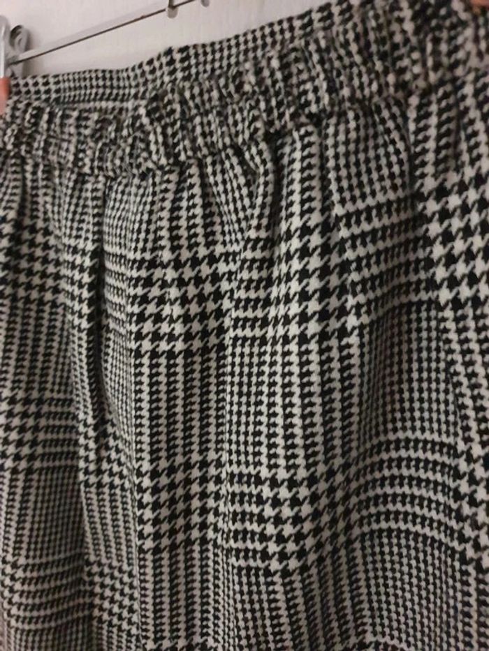 Jupe vintage motif pied de poule - Taille 36 - photo numéro 3