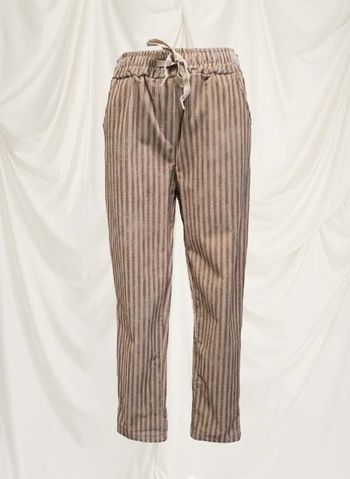 Pantalon Velours rayures nuance de beige