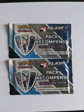 Pokémon 2 boosters scellés pokémon pack récompense série 3