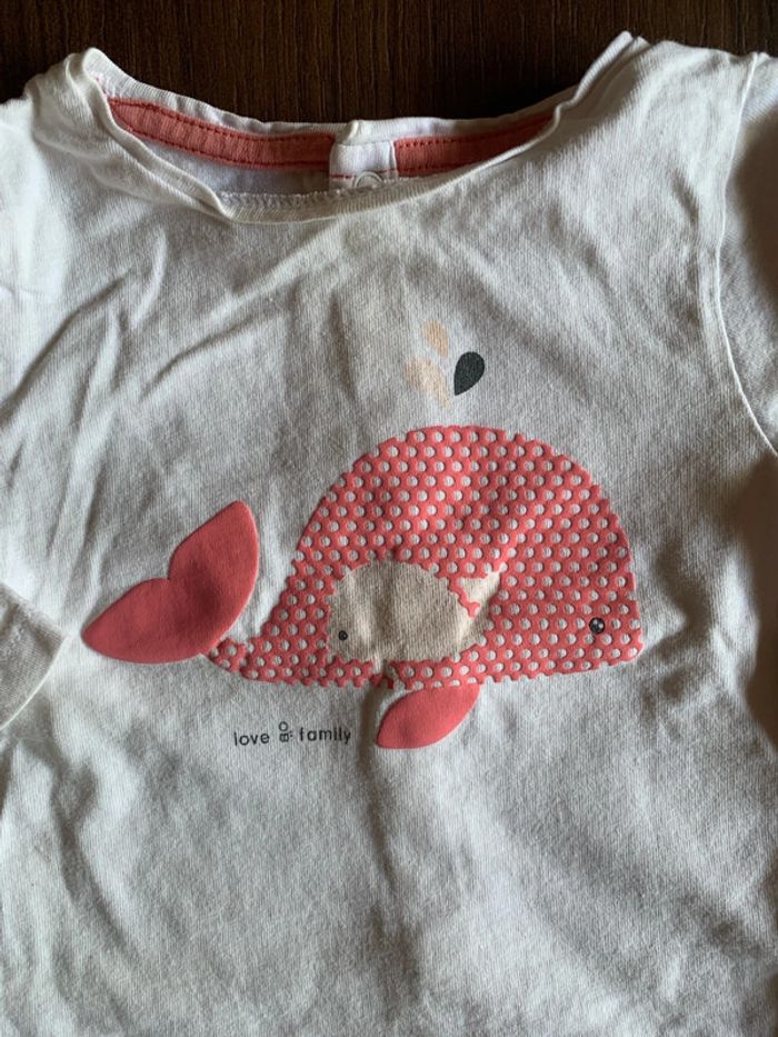T shirt manche longue Obaibi 6 mois - photo numéro 2