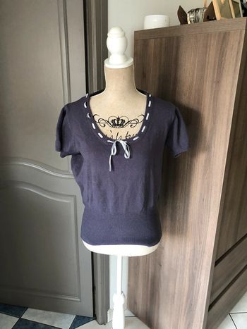 Pull d’été taille 40 violine impeccable
