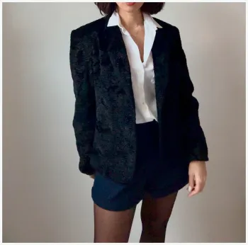 Veste Kenzo en velours noir - taille M - parfait état