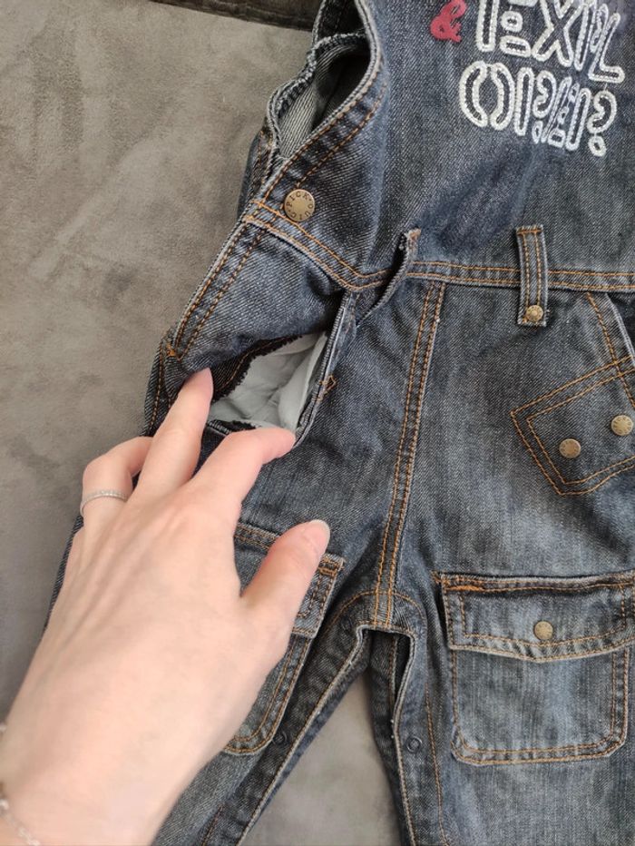 Salopette grise garçon 24 mois gris pick ouic - photo numéro 2