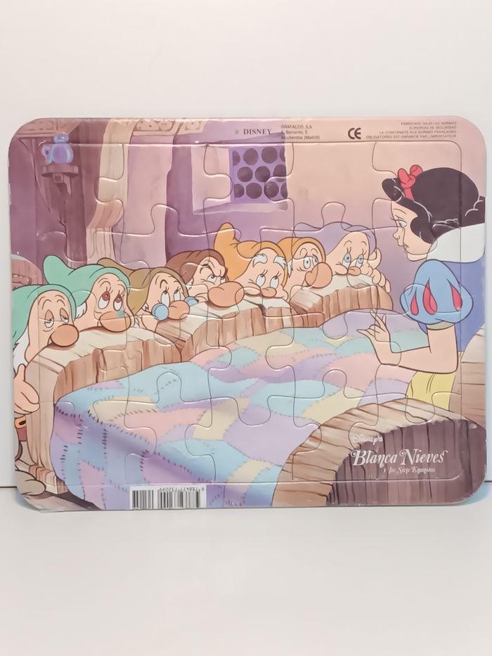 Puzzle grafalco Disney sur plaque Blanche neige et les sept nains 20 pièces