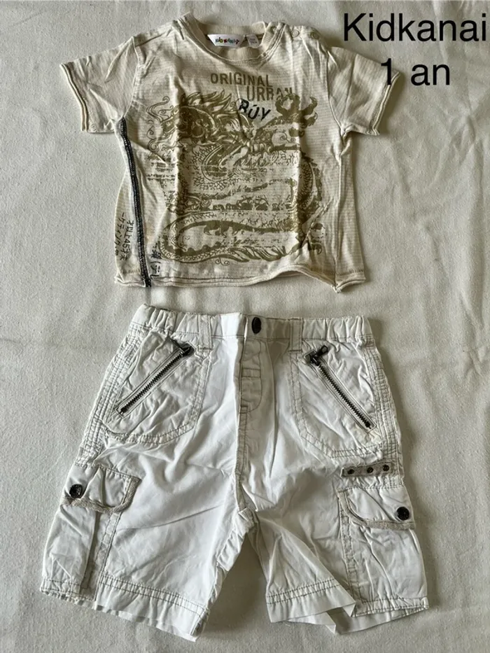 Ensemble short et T-Shirt 1 an kidkanai