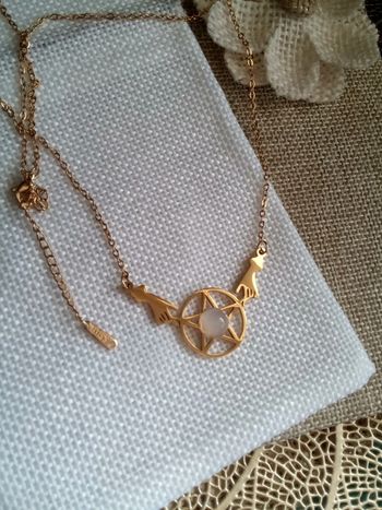 Collier magie et pierre opaline