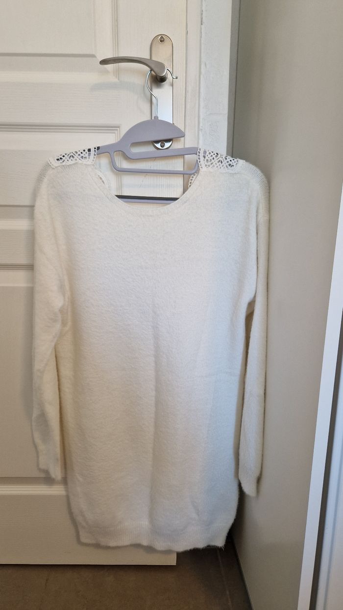 Robe pull blanche - photo numéro 2