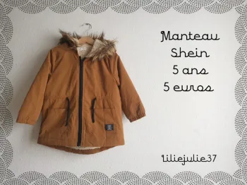 Manteau Shein 5 ans