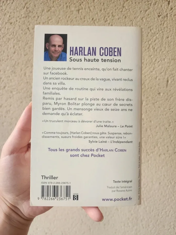 Livre de poche "sous haute tension" de Harlan Coben - En doublon - photo numéro 2