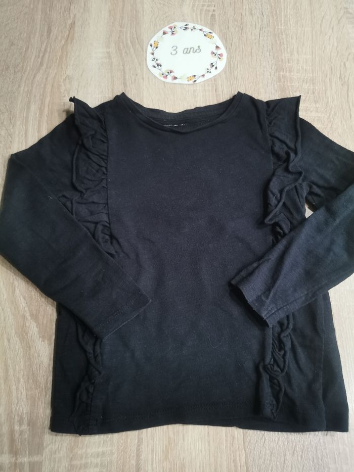 Lot de 4 t-shirts manches longues fille 3 ans vertbaudet - photo numéro 8