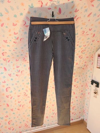 Pantalon style pied de poule