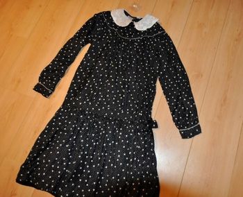 Ishwar robe fête noire t.14 ans neuve avec étiquette