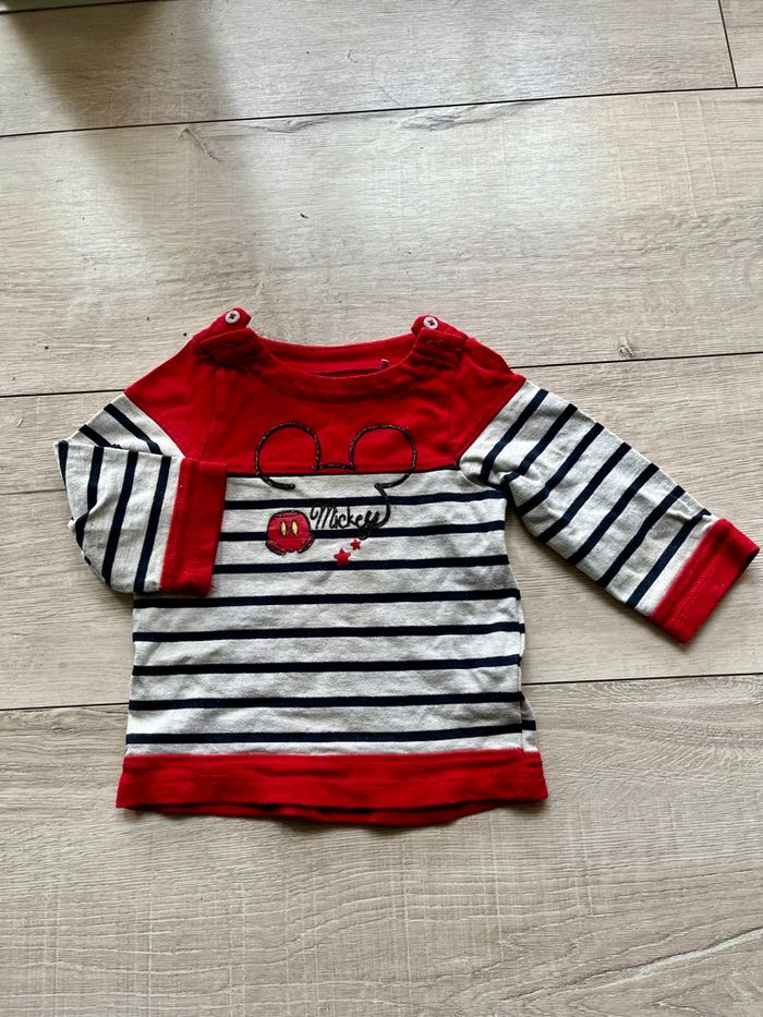 Lot de 4 t-shirt manche longue 9 mois - photo numéro 7