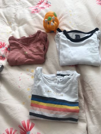 Lots de 3 tee-shirts manches longues