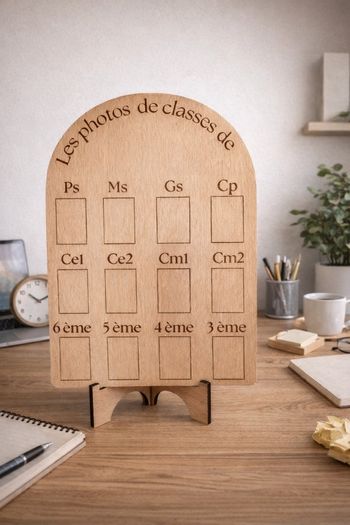 Cadre photos scolaires personnalisé prénom enfant