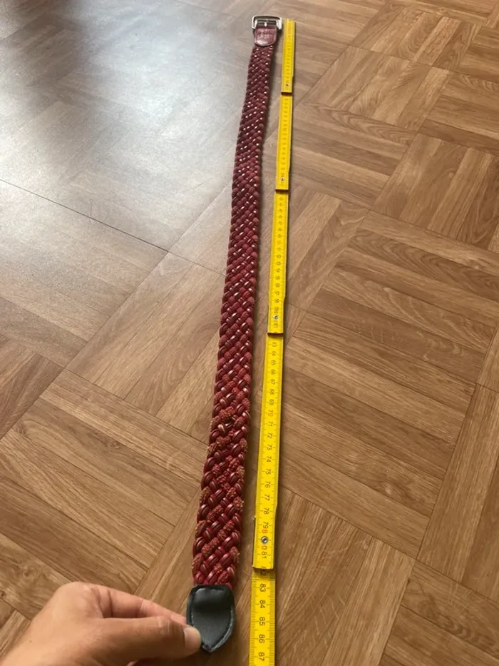 Ceinture en cuir synthétique rouge Burton - photo numéro 5