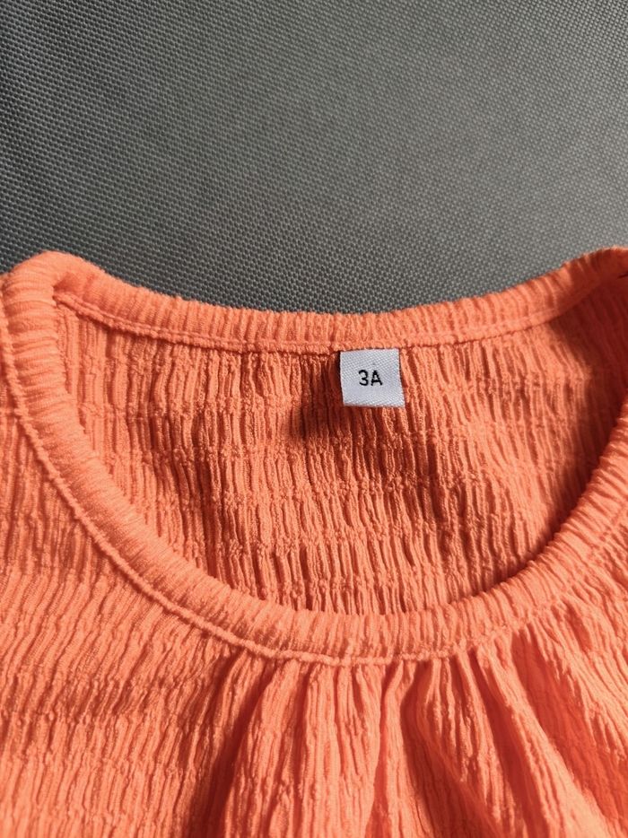 Ensemble été couleur corail 🦄 Taille 3 ans - photo numéro 3