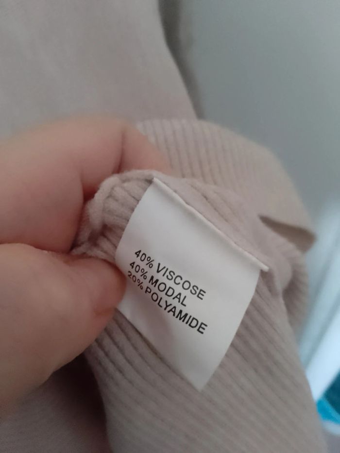 Joli pull bohème beige taille 36 - photo numéro 5