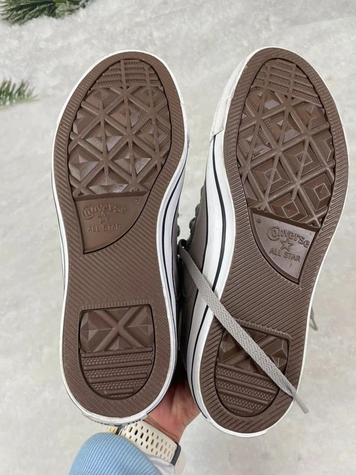 Converse Cuir synthétique grises modèle USA - photo numéro 6