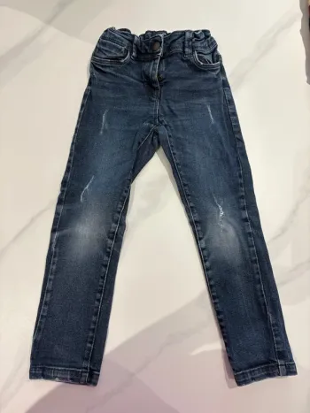 Jeans bleu Slim fit 4 ans réglable Kiabi