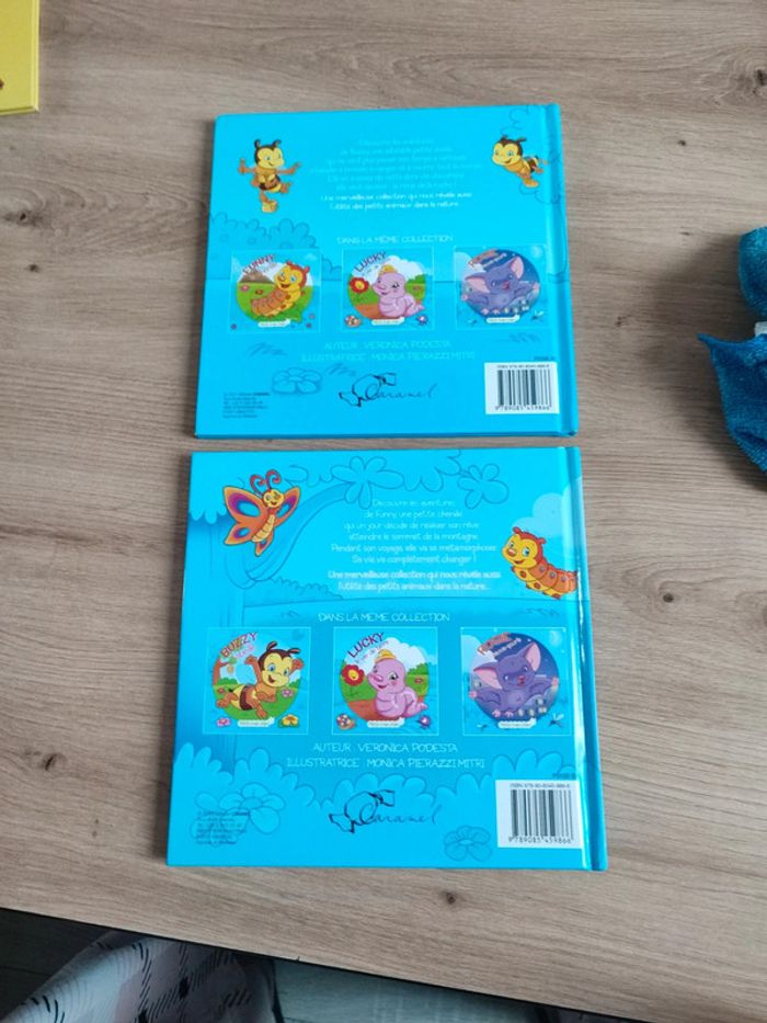 Lot livres buzzy l'abeille et funny la chenille - photo numéro 2