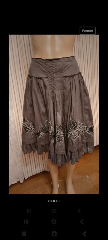Magnifique jupe brodé Essentiel Antwerp t 40