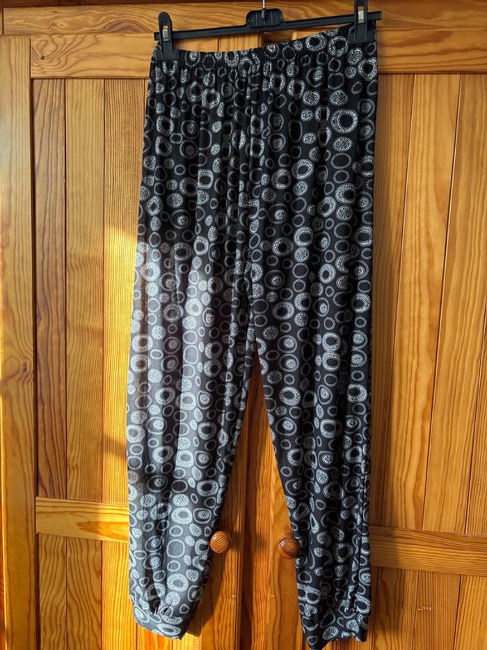 Pantalon/legging sarouel transparent femme taille 3XL à 5XL - photo numéro 2