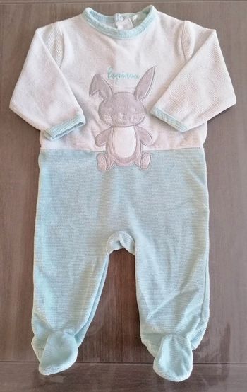 Pyjama Lapin Mes Petits Cailloux 3 mois
