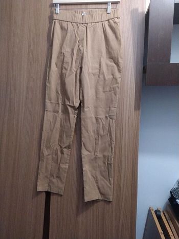 Legging toile beige