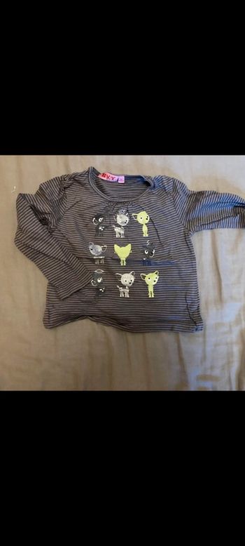 Maillot manches longues chats 4 ans