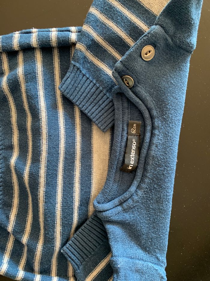 Ensemble Rayures Beige 3 mois Pantalon T-shirt Pull - photo numéro 7