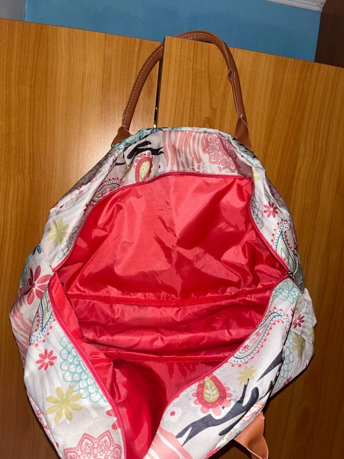 Sac à mains blanc avec motifs coloré (grand) - photo numéro 6
