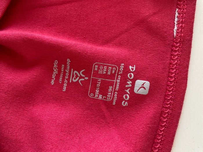 T shirt rose fuchsia domyos taille L - photo numéro 3
