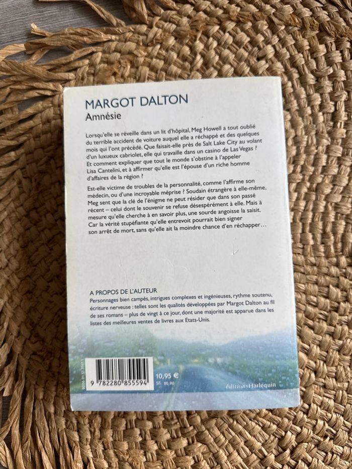 Livre amnésie Margot dalton - photo numéro 2