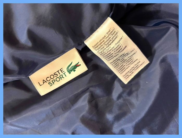 Doudoune Lacoste Sport Bleu Taille L - photo numéro 5
