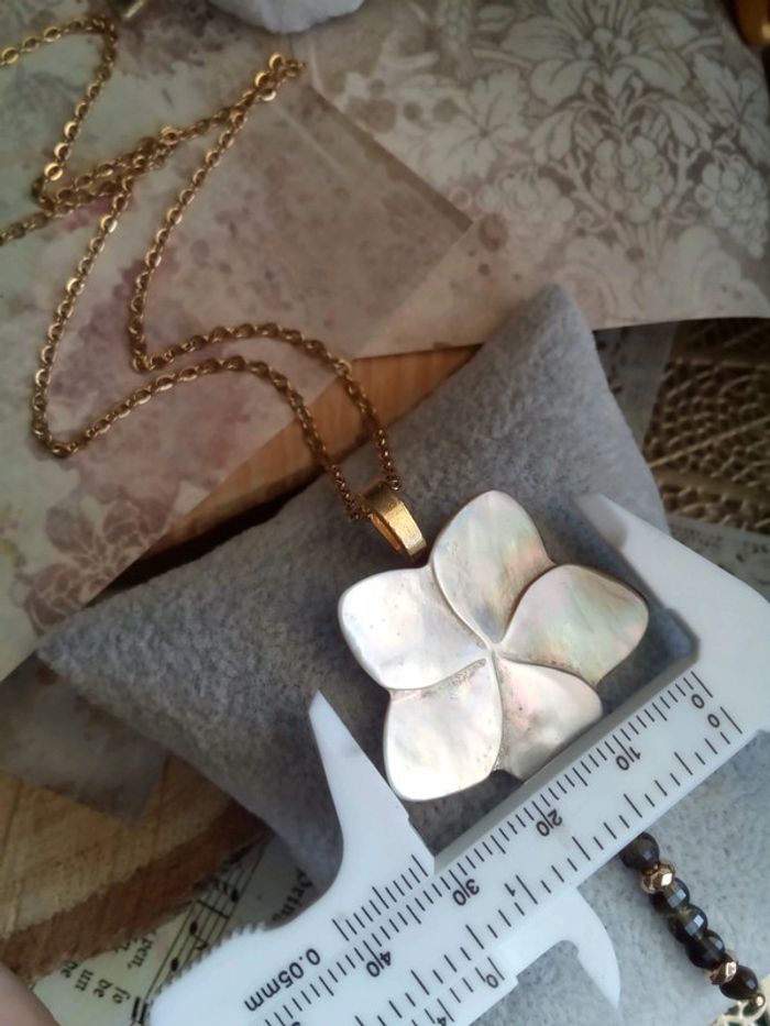 Collier n'a'c'r'e obsidienne céleste 🖤. - photo numéro 3