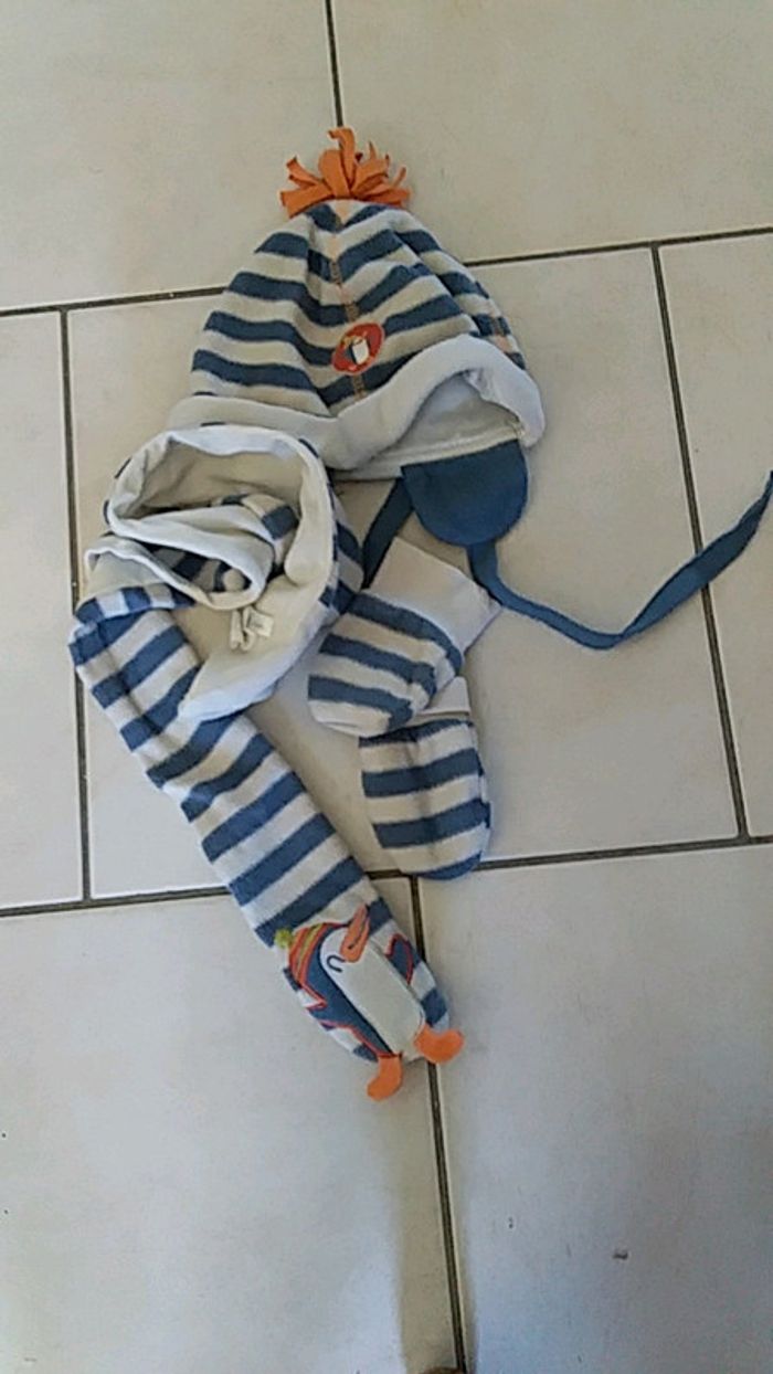 Gants écharpe bonnet naissance