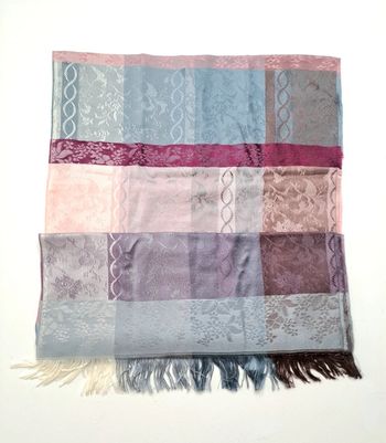 Écharpe multicolore ivoire