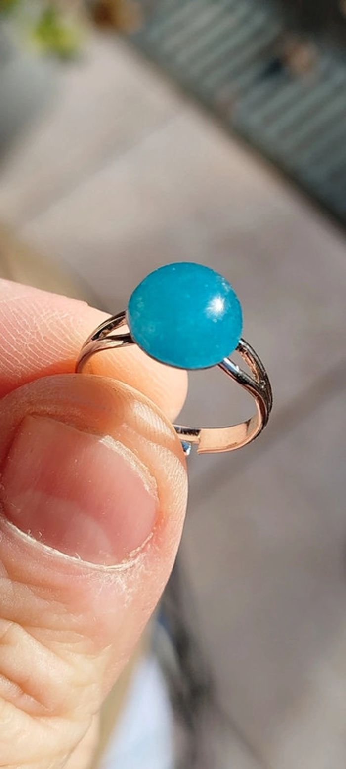 Bague p/Argent Aigue-marine AA - photo numéro 4